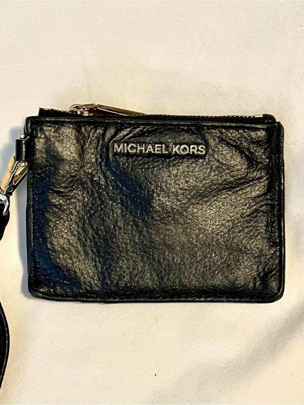 Michael Kors Mercer Coin/Wristlet/Purse - ID Holder & Key Ring - Black - Small